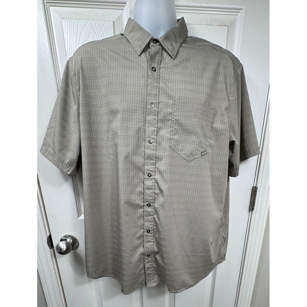 5.11 Tactical Men's Tan Short Sleeve Button Down Shirt Outdoor‎ Hiking Large